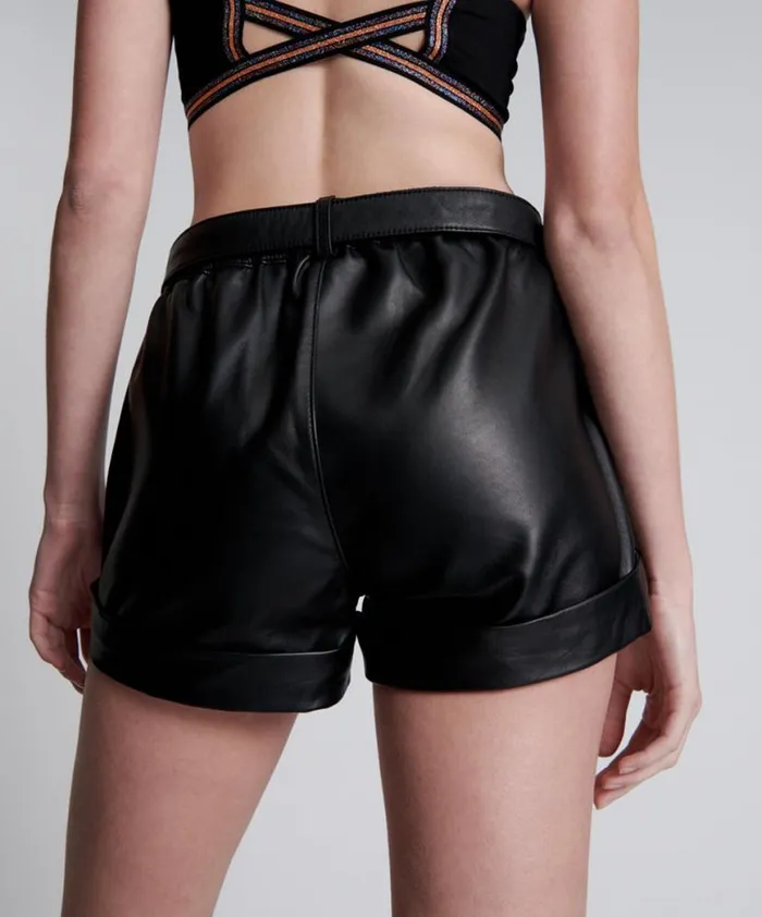 Women One Teaspoon Bottoms MYSTIC LEATHER EXPEDITION SHORTS Women One Teaspoon Bottoms MYSTIC LEATHER EXPEDITION SHORTS