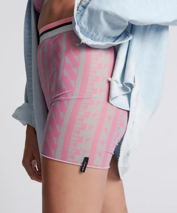 Women One Teaspoon Bottoms ON REPEAT MESH BIKE SHORTS Women One Teaspoon Bottoms ON REPEAT MESH BIKE SHORTS