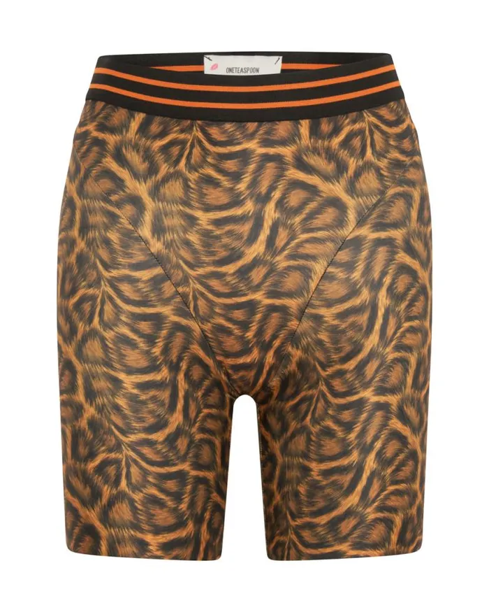 Women One Teaspoon Bottoms OTS ANIMAL BIKE SHORTS Women One Teaspoon Bottoms OTS ANIMAL BIKE SHORTS