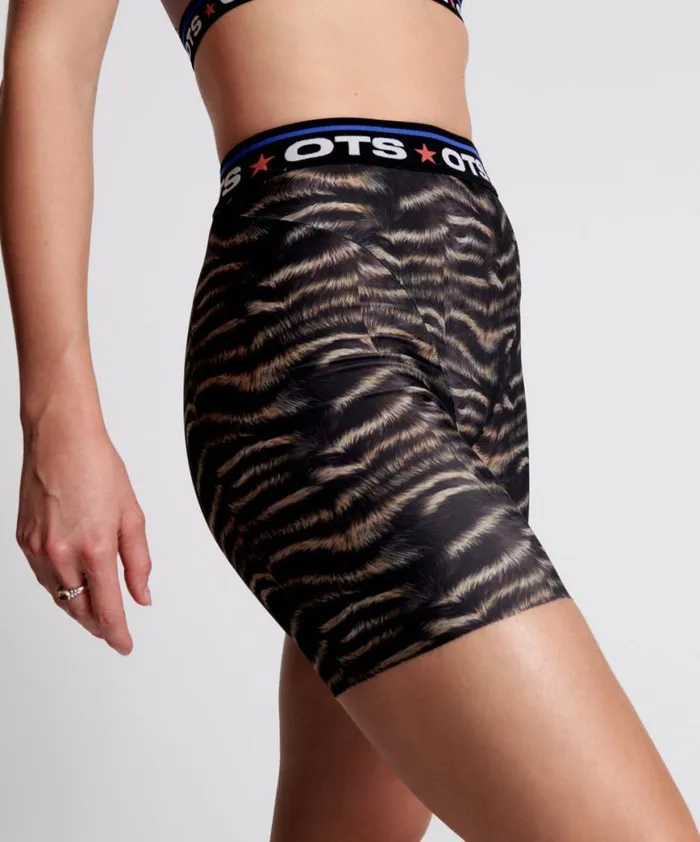 Women One Teaspoon Bottoms OTS DARK ANIMAL CYCLE SHORTS Women One Teaspoon Bottoms OTS DARK ANIMAL CYCLE SHORTS