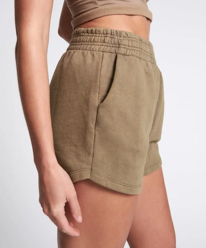 Women One Teaspoon Bottoms OTS HIGH WAIST HUSTLE SHORTS KHAKI Women One Teaspoon Bottoms OTS HIGH WAIST HUSTLE SHORTS KHAKI