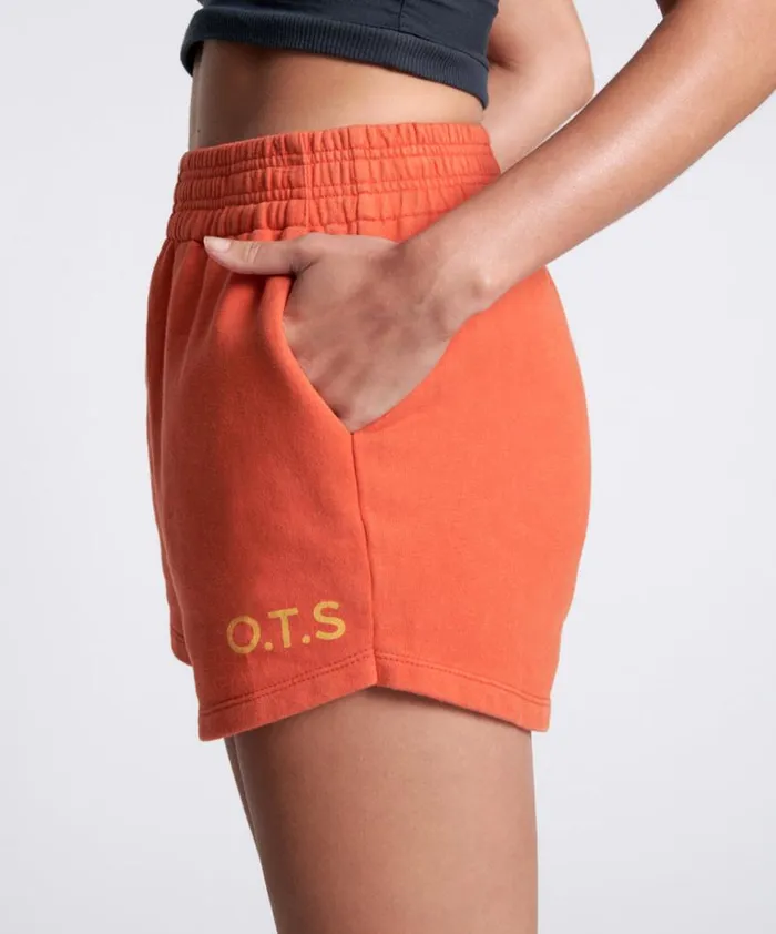 Women One Teaspoon Bottoms OTS HIGH WAIST HUSTLE SHORTS ORANGE Women One Teaspoon Bottoms OTS HIGH WAIST HUSTLE SHORTS ORANGE