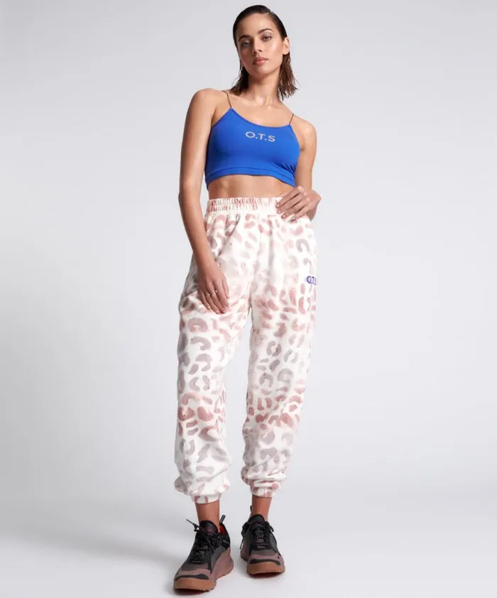 Women One Teaspoon Bottoms OTS HIGH WAIST KICK PANTS PINK