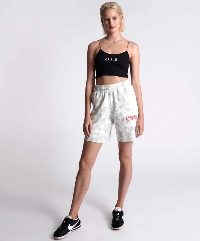 Women One Teaspoon Bottoms OTS HIGH WAIST KICK SHORTS WHITE Women One Teaspoon Bottoms OTS HIGH WAIST KICK SHORTS WHITE