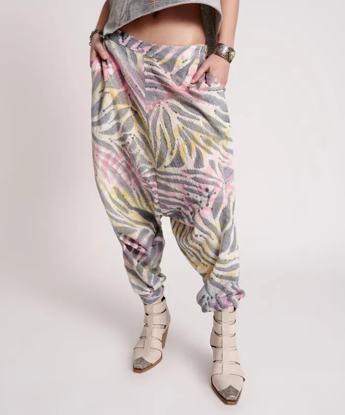 Women One Teaspoon Bottoms PALM ISLAND DRIFTER HAREM PANTS Women One Teaspoon Bottoms PALM ISLAND DRIFTER HAREM PANTS