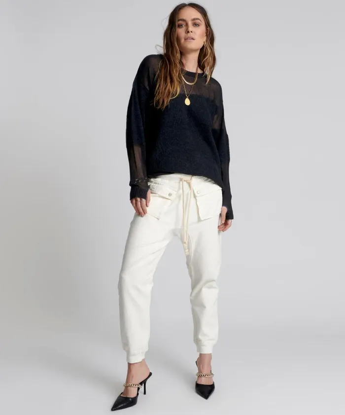Women One Teaspoon Bottoms PEARL CADET DENIM PANTS