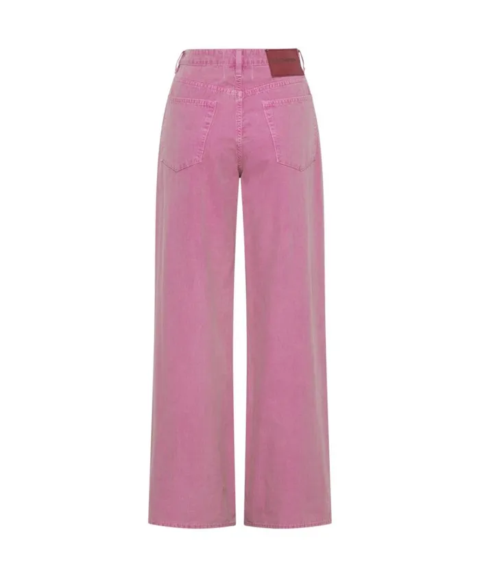 Women One Teaspoon Bottoms PINK FLAMBE CANVAS JACKSON MID WAIST WIDE LEG PANT Women One Teaspoon Bottoms PINK FLAMBE CANVAS JACKSON MID WAIST WIDE LEG PANT