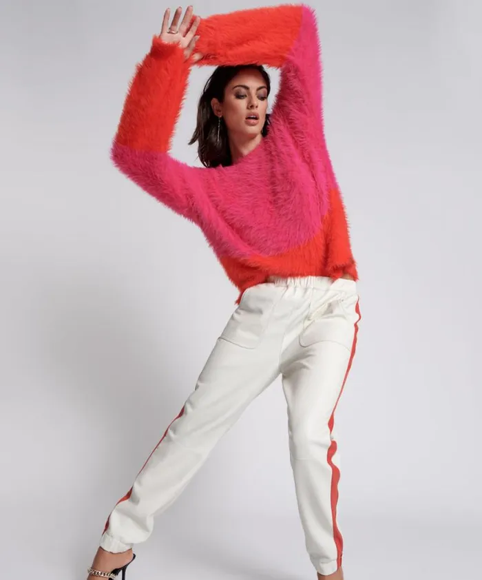 Women One Teaspoon Bottoms RED LINE LEATHER TRACK PANTS Women One Teaspoon Bottoms RED LINE LEATHER TRACK PANTS