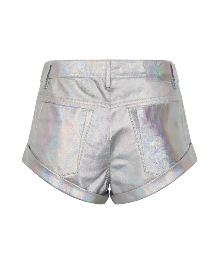 Women One Teaspoon Bottoms REVENGE METALLIC LEATHER BANDIT SHORTS Women One Teaspoon Bottoms REVENGE METALLIC LEATHER BANDIT SHORTS