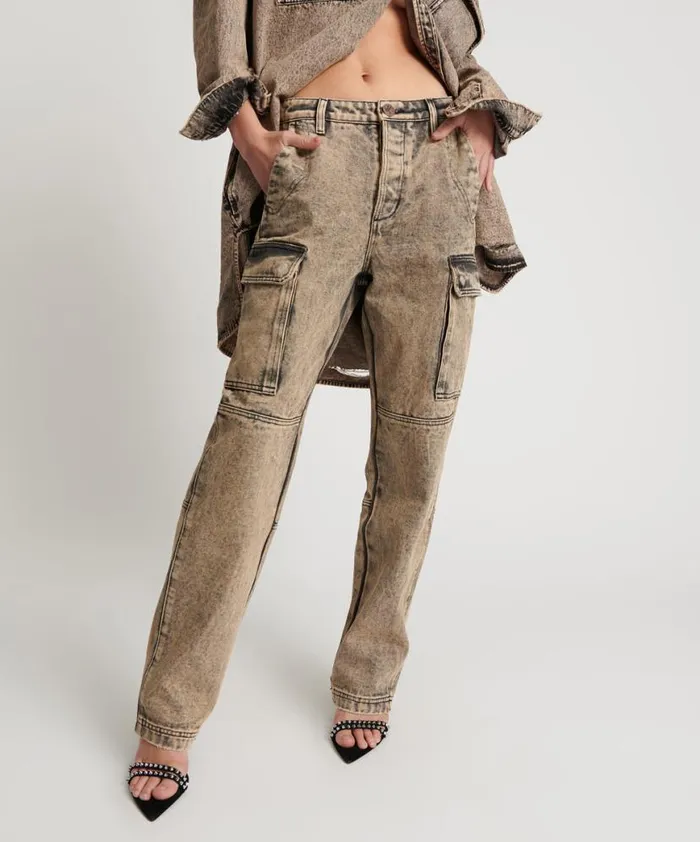 Women One Teaspoon Bottoms RUST CARGO MOTION PANTS Women One Teaspoon Bottoms RUST CARGO MOTION PANTS