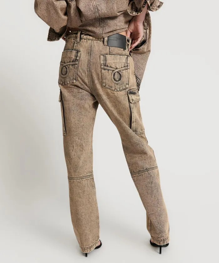 Women One Teaspoon Bottoms RUST CARGO MOTION PANTS Women One Teaspoon Bottoms RUST CARGO MOTION PANTS