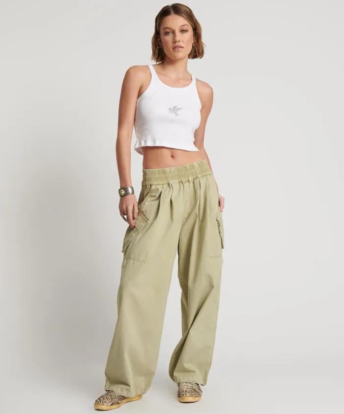Women One Teaspoon Bottoms SAGE PARACHUTE PANTS