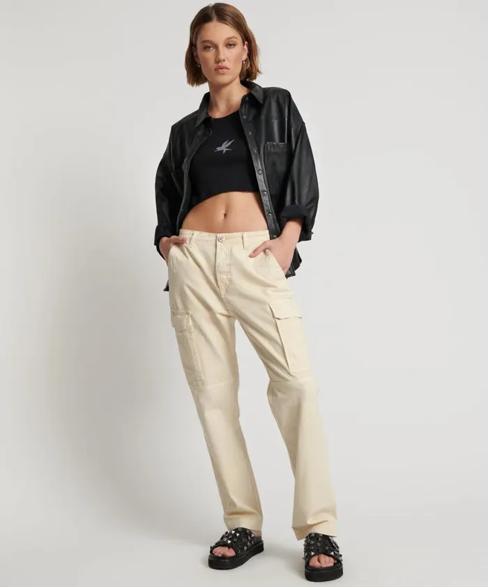 Women One Teaspoon Bottoms SAND CARGO MOTION PANTS