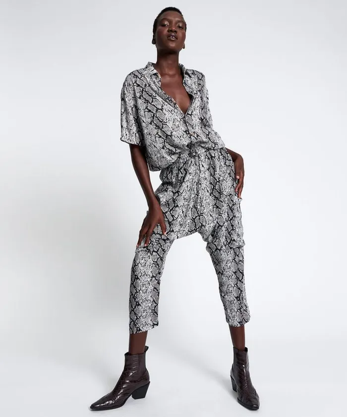 Women One Teaspoon Bottoms SNAKE PIT HAREM PANTS