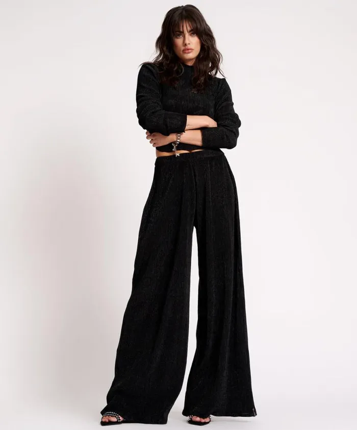 Women One Teaspoon Bottoms START ME UP WIDE LEG PANTS