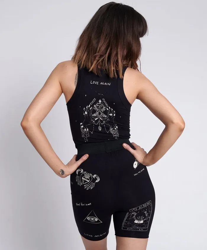 Women One Teaspoon Bottoms TATTOO BIKE SHORTS Women One Teaspoon Bottoms TATTOO BIKE SHORTS