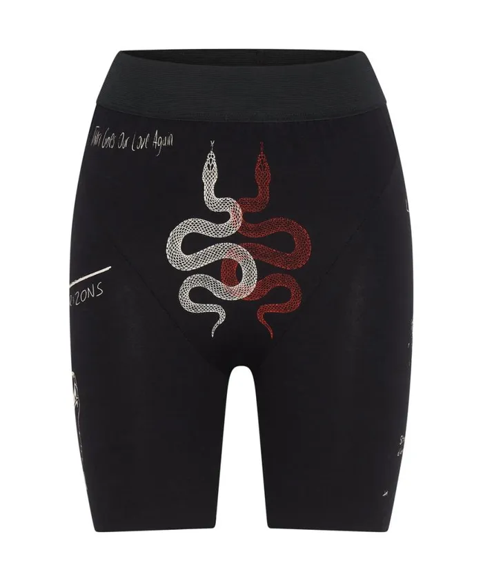 Women One Teaspoon Bottoms TATTOO BIKE SHORTS Women One Teaspoon Bottoms TATTOO BIKE SHORTS