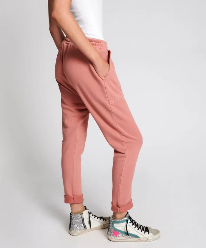 Women One Teaspoon Bottoms WORN PINK CARGO SWEAT PANTS Women One Teaspoon Bottoms WORN PINK CARGO SWEAT PANTS