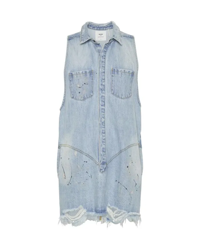 Women One Teaspoon Denim Dresses BEST BLUE ARTISTE BRAXTON DRESS Women One Teaspoon Denim Dresses BEST BLUE ARTISTE BRAXTON DRESS