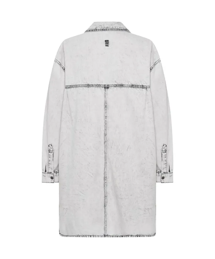 Women One Teaspoon Denim Dresses BIANCO NIXIE DENIM SHIRT DRESS Women One Teaspoon Denim Dresses BIANCO NIXIE DENIM SHIRT DRESS