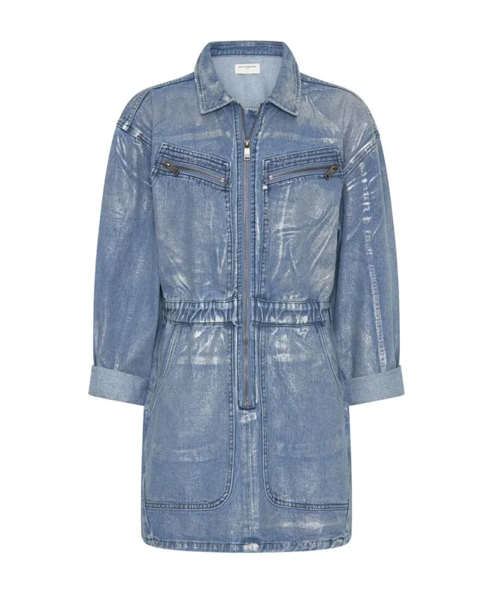 Women One Teaspoon Denim Dresses BLUE FUTURE OLIVIA DRESS Women One Teaspoon Denim Dresses BLUE FUTURE OLIVIA DRESS