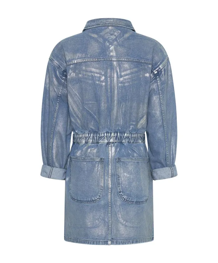 Women One Teaspoon Denim Dresses BLUE FUTURE OLIVIA DRESS Women One Teaspoon Denim Dresses BLUE FUTURE OLIVIA DRESS