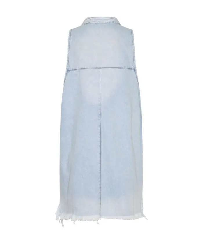 Women One Teaspoon Denim Dresses CASANOVA DENIM BRAXTON DRESS Women One Teaspoon Denim Dresses CASANOVA DENIM BRAXTON DRESS