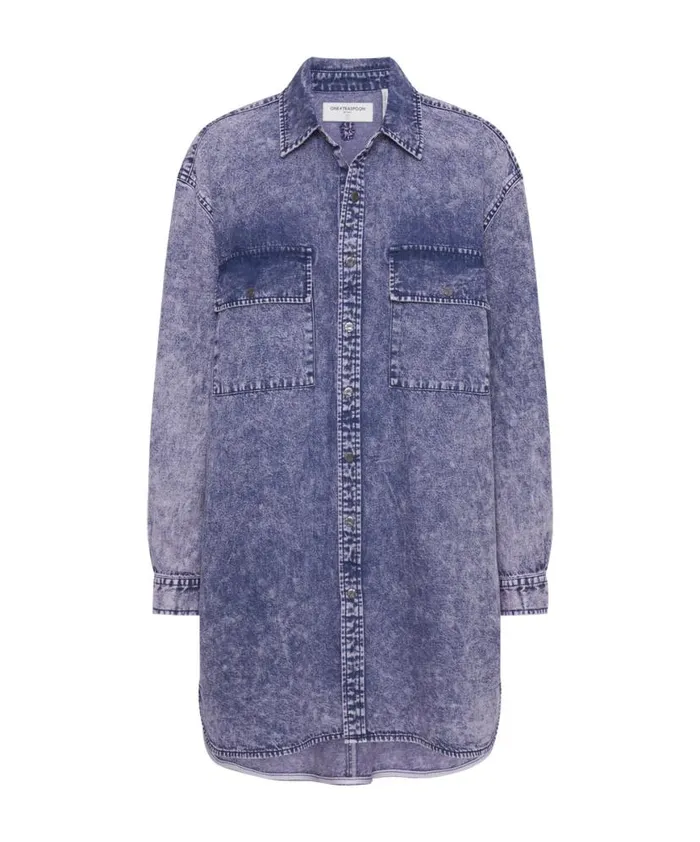 Women One Teaspoon Denim Dresses PURPLE RAIN NIXIE DENIM SHIRT DRESS Women One Teaspoon Denim Dresses PURPLE RAIN NIXIE DENIM SHIRT DRESS