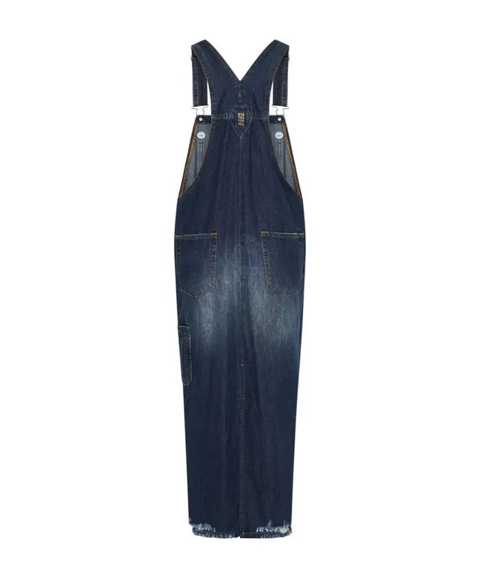 Women One Teaspoon Denim Dresses ROYAL BLUE LONG STANTON ST DRESS Women One Teaspoon Denim Dresses ROYAL BLUE LONG STANTON ST DRESS