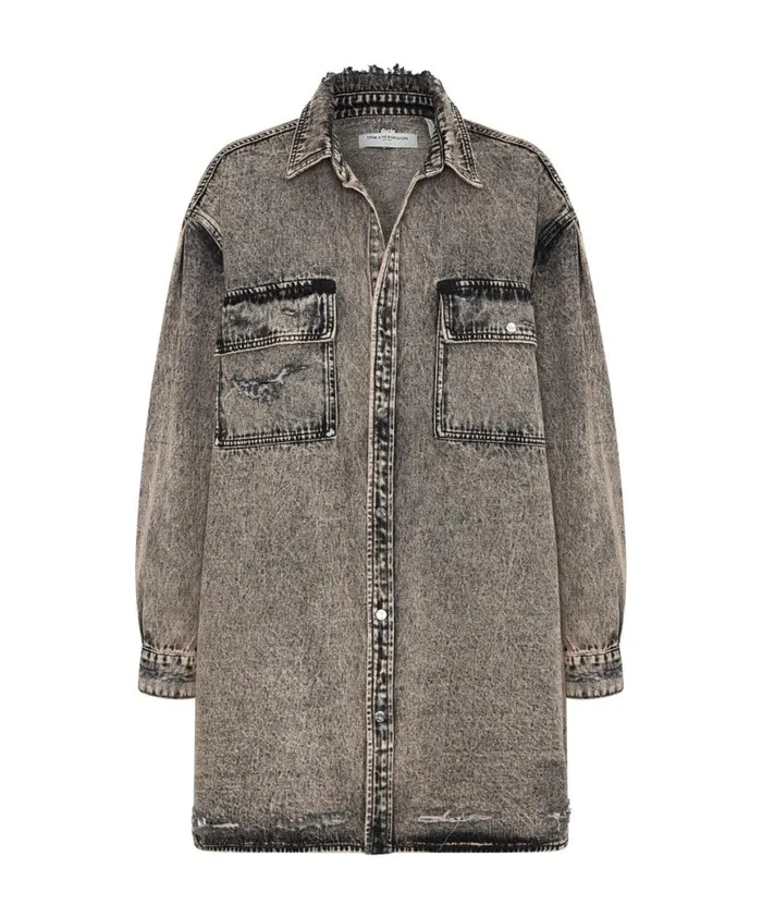 Women One Teaspoon Denim Dresses RUST DENIM SHIRT DRESS Women One Teaspoon Denim Dresses RUST DENIM SHIRT DRESS