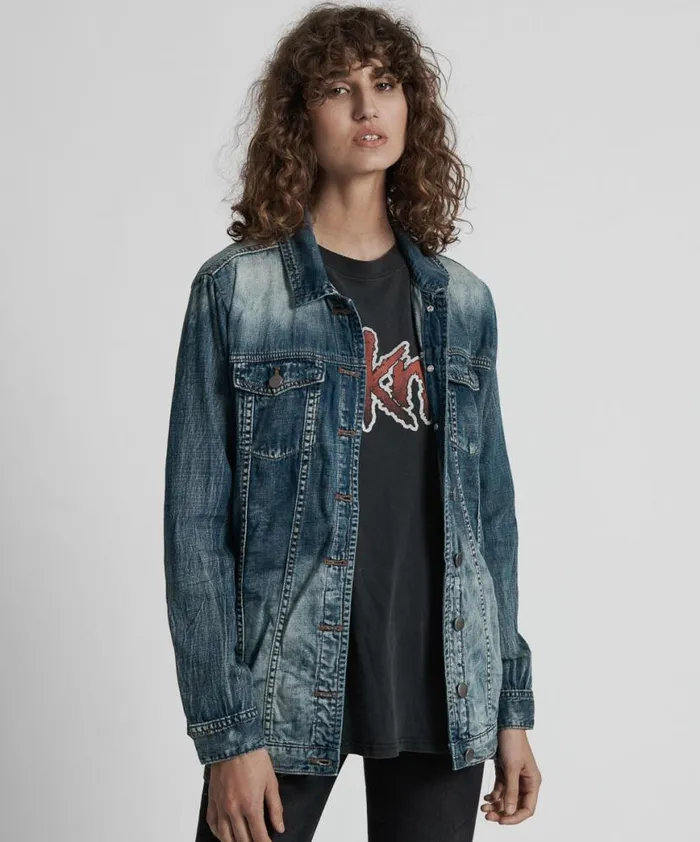 Women One Teaspoon Denim Jackets BLUE MAIDEN ALL STAR JACKET Women One Teaspoon Denim Jackets BLUE MAIDEN ALL STAR JACKET