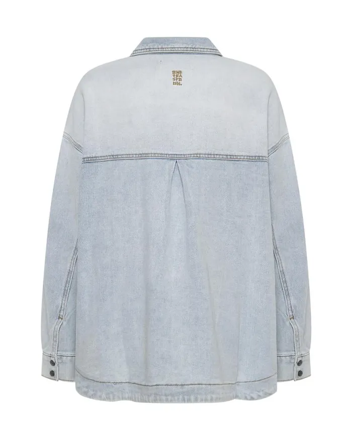 Women One Teaspoon Denim Jackets HUSTLER LONGLINE DENIM JACKET Women One Teaspoon Denim Jackets HUSTLER LONGLINE DENIM JACKET