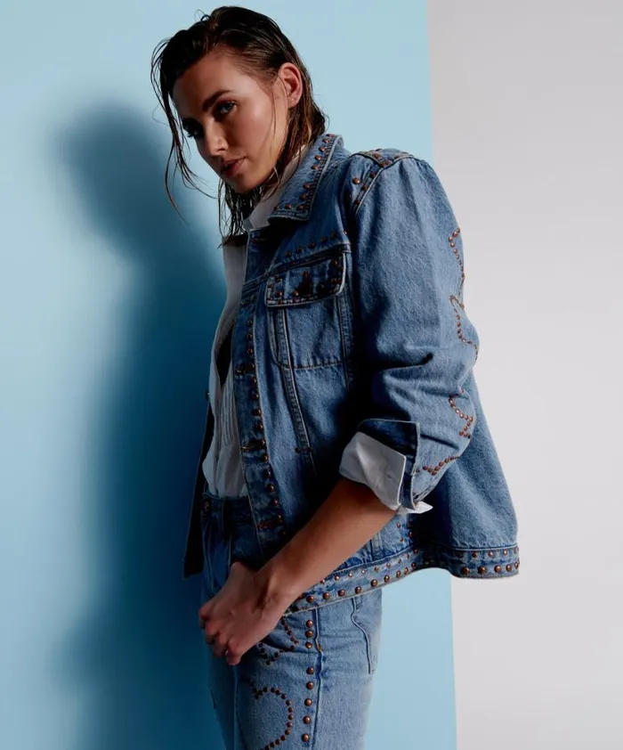 Women One Teaspoon Denim Jackets LUCKY BET DENIM TRUCKER JACKET Women One Teaspoon Denim Jackets LUCKY BET DENIM TRUCKER JACKET