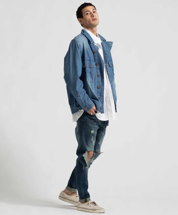 Women One Teaspoon Denim Jackets MR AUSTIN JACKET Women One Teaspoon Denim Jackets MR AUSTIN JACKET