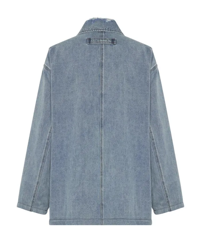 Women One Teaspoon Denim Jackets MY BOYFRIENDS JACKET BLUE Women One Teaspoon Denim Jackets MY BOYFRIENDS JACKET BLUE