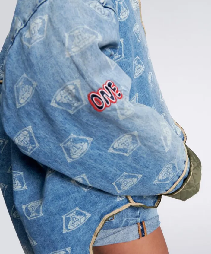 Women One Teaspoon Denim Jackets STUFFED MEDUSA DENIM JACKET Women One Teaspoon Denim Jackets STUFFED MEDUSA DENIM JACKET