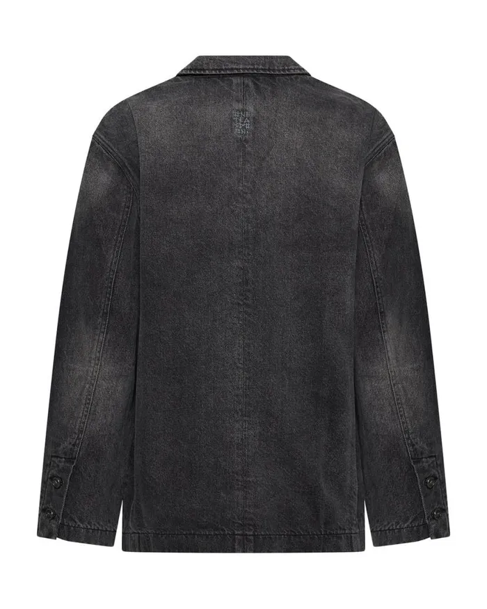 Women One Teaspoon Denim Jackets WORN BLACK DENIM BOYFRIEND BLAZER Women One Teaspoon Denim Jackets WORN BLACK DENIM BOYFRIEND BLAZER