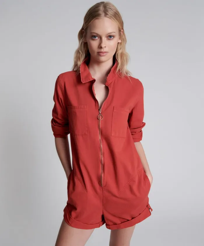 Women One Teaspoon Denim Jumpsuits APPLE RED PROPHECY JUMPSUIT Women One Teaspoon Denim Jumpsuits APPLE RED PROPHECY JUMPSUIT