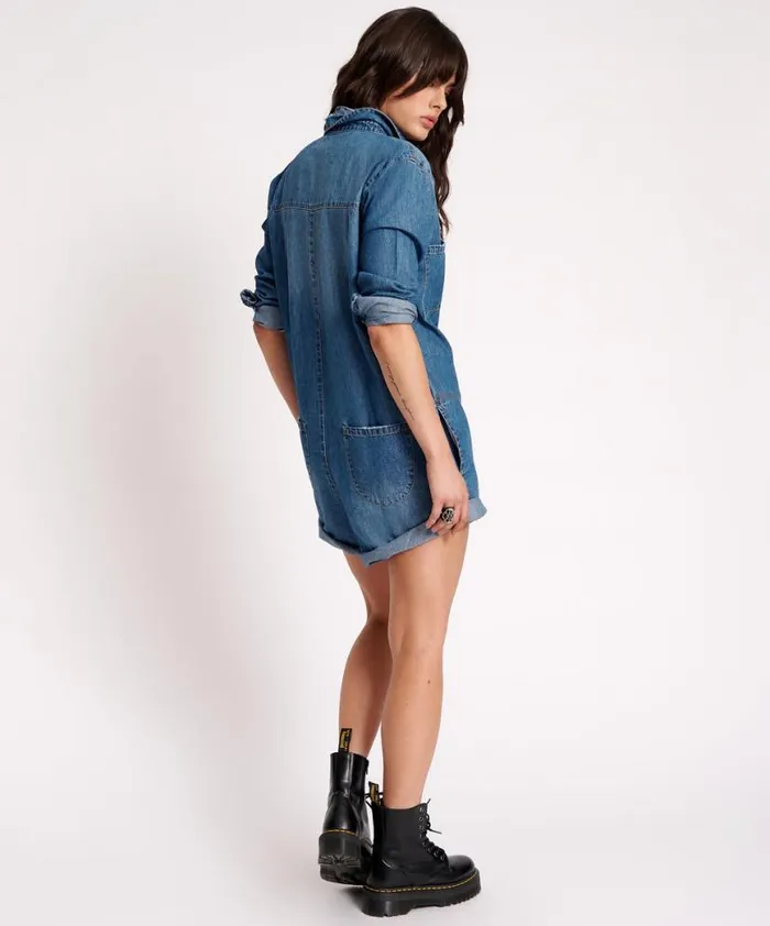 Women One Teaspoon Denim Jumpsuits BAY BLUE PROPHECY JUMPSUIT Women One Teaspoon Denim Jumpsuits BAY BLUE PROPHECY JUMPSUIT