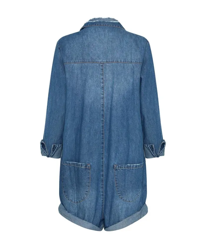 Women One Teaspoon Denim Jumpsuits BAY BLUE PROPHECY JUMPSUIT Women One Teaspoon Denim Jumpsuits BAY BLUE PROPHECY JUMPSUIT