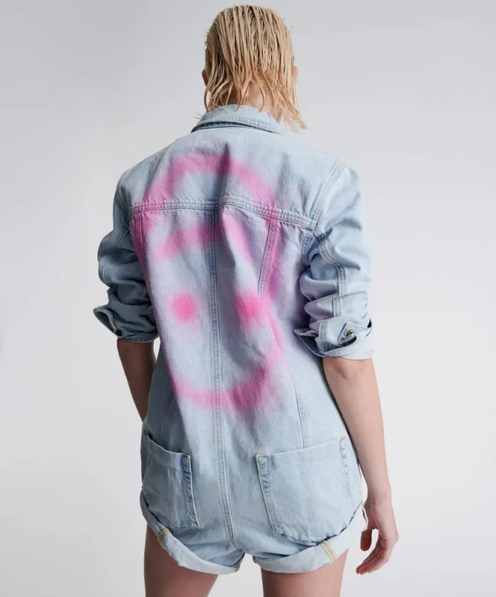 Women One Teaspoon Denim Jumpsuits BEST BLUE SMILEY CARGO PROPHECY JUMPSUIT Women One Teaspoon Denim Jumpsuits BEST BLUE SMILEY CARGO PROPHECY JUMPSUIT