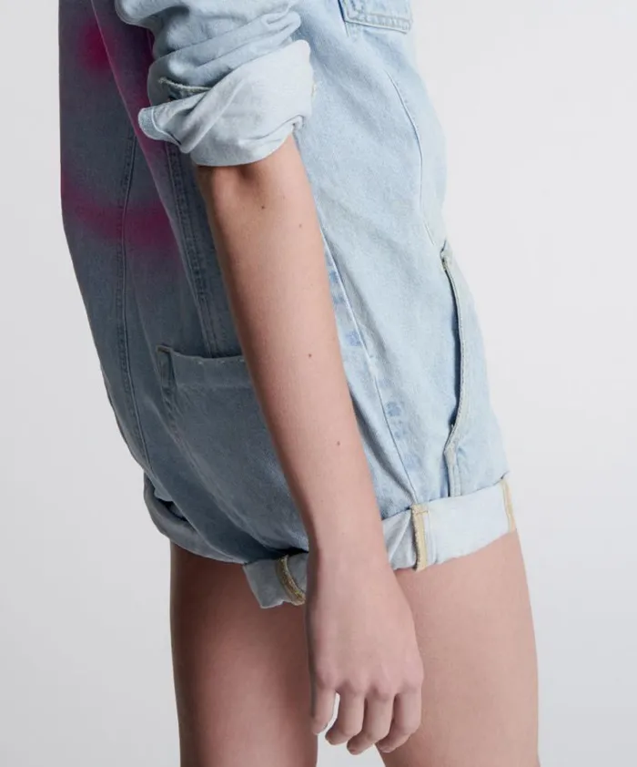 Women One Teaspoon Denim Jumpsuits BEST BLUE SMILEY CARGO PROPHECY JUMPSUIT Women One Teaspoon Denim Jumpsuits BEST BLUE SMILEY CARGO PROPHECY JUMPSUIT