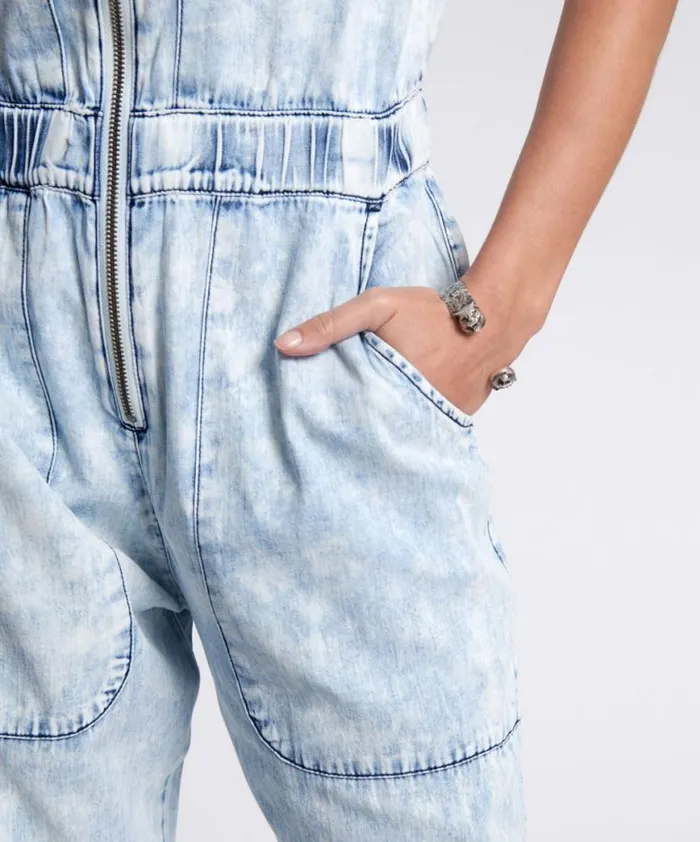 Women One Teaspoon Denim Jumpsuits BLACK LIGHTNING SLEEVELESS OLIVIA AVIATOR JUMPSUIT Women One Teaspoon Denim Jumpsuits BLACK LIGHTNING SLEEVELESS OLIVIA AVIATOR JUMPSUIT