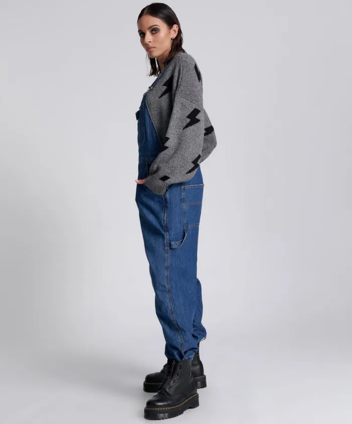 Women One Teaspoon Denim Jumpsuits BLUE NIGHT STANTON ST OVERSIZED OVERALLS Women One Teaspoon Denim Jumpsuits BLUE NIGHT STANTON ST OVERSIZED OVERALLS