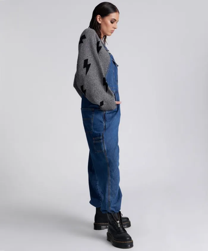 Women One Teaspoon Denim Jumpsuits BLUE NIGHT STANTON ST OVERSIZED OVERALLS Women One Teaspoon Denim Jumpsuits BLUE NIGHT STANTON ST OVERSIZED OVERALLS
