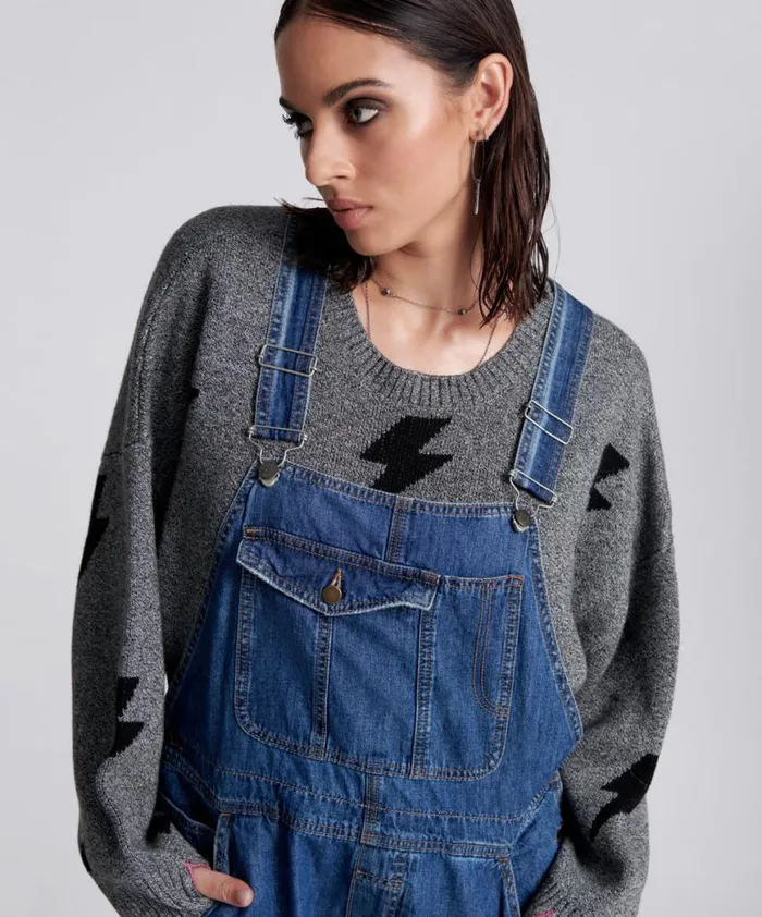Women One Teaspoon Denim Jumpsuits BLUE NIGHT STANTON ST OVERSIZED OVERALLS Women One Teaspoon Denim Jumpsuits BLUE NIGHT STANTON ST OVERSIZED OVERALLS