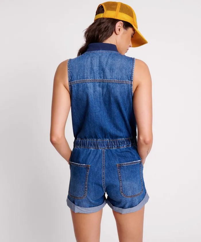 Women One Teaspoon Denim Jumpsuits BLUEMOON LILLY SPORTY DENIM JUMPSUIT Women One Teaspoon Denim Jumpsuits BLUEMOON LILLY SPORTY DENIM JUMPSUIT