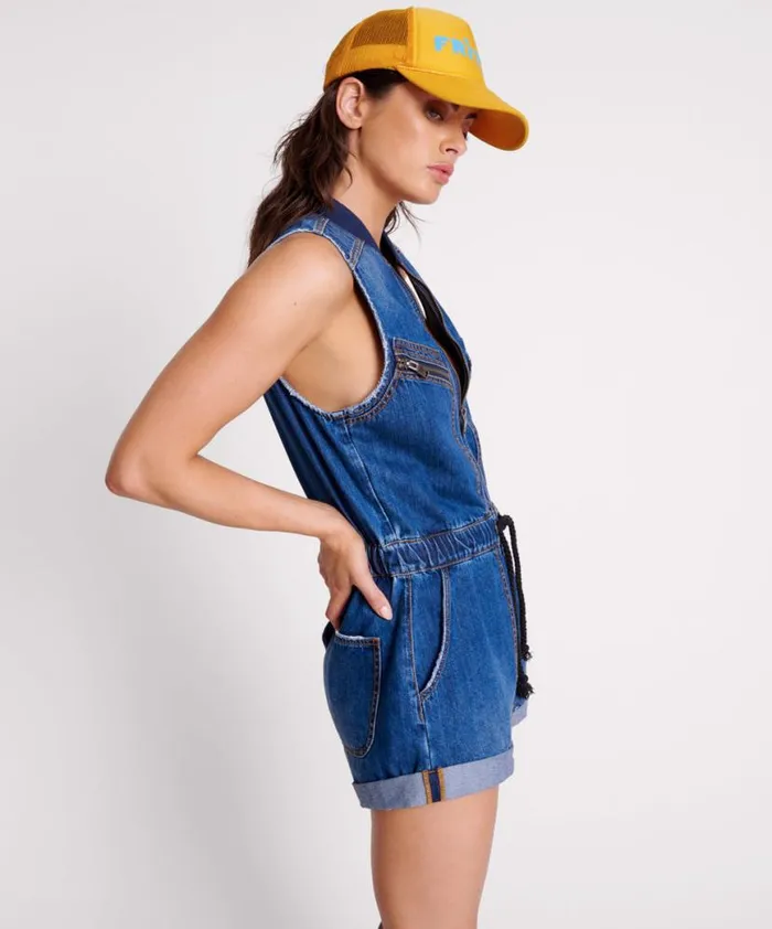 Women One Teaspoon Denim Jumpsuits BLUEMOON LILLY SPORTY DENIM JUMPSUIT Women One Teaspoon Denim Jumpsuits BLUEMOON LILLY SPORTY DENIM JUMPSUIT