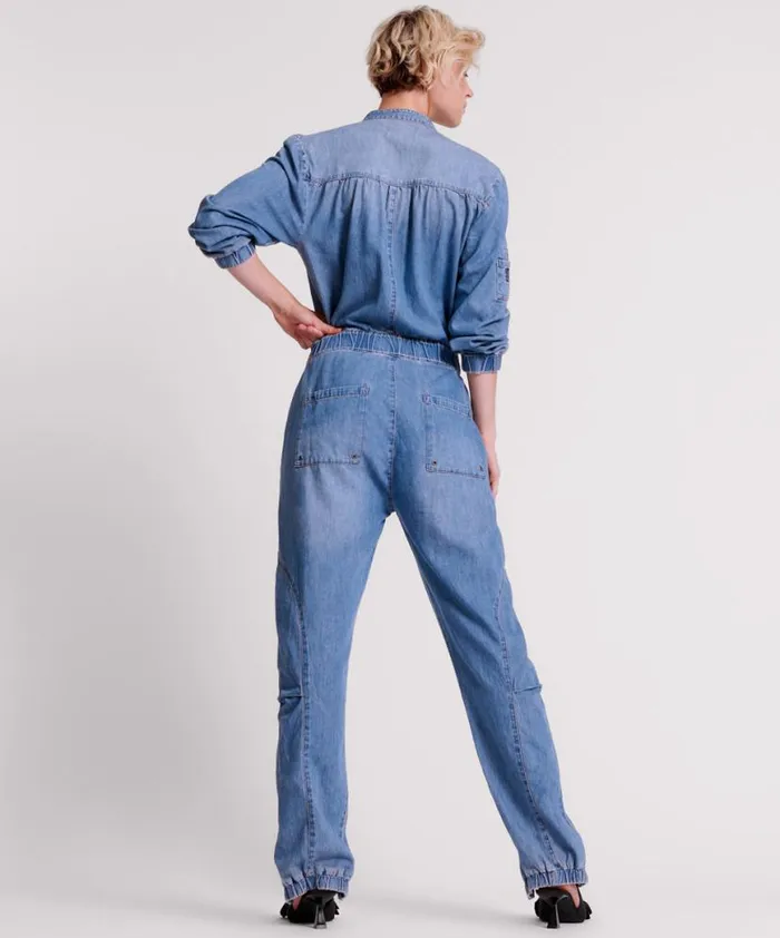 Women One Teaspoon Denim Jumpsuits CHAMBRAY ROMANCE ZIPPED UP JUMPSUIT Women One Teaspoon Denim Jumpsuits CHAMBRAY ROMANCE ZIPPED UP JUMPSUIT