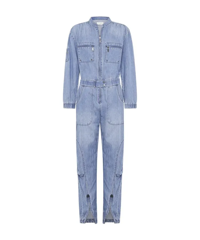Women One Teaspoon Denim Jumpsuits CHAMBRAY ROMANCE ZIPPED UP JUMPSUIT Women One Teaspoon Denim Jumpsuits CHAMBRAY ROMANCE ZIPPED UP JUMPSUIT